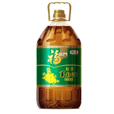 福临门非转基因原香菜籽油5L（压榨）新老款随机发货